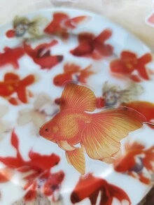 1包/30張寵物貼紙,帶金魚裝飾,適用於diy手作相簿 - 彩色 - 查看 5