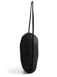 Black Portable Sports Bag, Drawstring Riding Backpack, Gym Shoes Bag, Clothes Backpacks