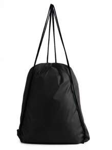 Black Portable Sports Bag, Drawstring Riding Backpack, Gym Shoes Bag, Clothes Backpacks
