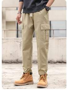 Men Pants - Màu Khaki - Xem 3