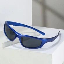 Gafas de moda de estilo deportivo Y2K con marco de PC envuelto en múltiples colores, adecuadas para actividades al aire libre, fiestas, conducir, festivales de música, accesorios para sombra de la calle, accesorios de playa para mujeres, para verano, vacaciones en la playa, exterior, viajes - Multicolor - Ver 13
