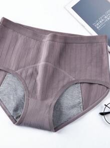 4 piezas Nuevos calzoncillos fisiológicos, pantalones triangulares, modelos alargadores, antifugas, alta elasticidad, transpirables, para señoras