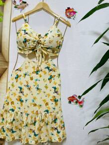 Women Dresses - Màu be - Xem 2