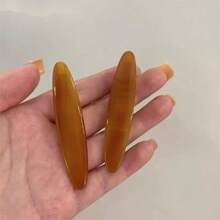 2个复古醋酸发夹，适合女性和女孩，复古时尚边缘夹侧夹鳄鱼夹头饰波西米亚风爪夹发夹发卡，学习用品，发饰 - 彩色 - 查看 18