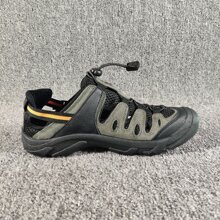 Men\ Outdoor Breathable Hiking Sandals Closed Toe Water Shoes Anti-Odor Anti-Slip Summer Genuine Leather Beach Shoes - Army Green - View 9