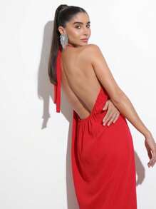 Women Two-Piece Outfits - 紅色 - 查看 3