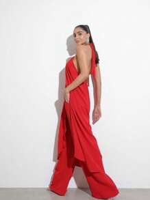 Women Two-Piece Outfits - 紅色 - 查看 5