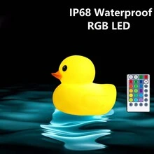 UXSIO Duck Floating Pool Lights With Solar , RGB Dimmable Solar Duck Pool Lights That Float,IP68 Waterproof Glow Solar Pool Lights That Float, Light Up LED Pool For Pool, Pond, Spa, Hot Tub Duck Lights Glow In The Dark For Pool Yard Wedding Party Decor, Outdoor Garden Lighting For Pathway, Yard, Patio - RGB - View 9