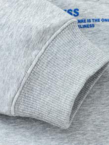 Balabala 儿童男童针织圆领运动衫 - 灰色 - 查看 5