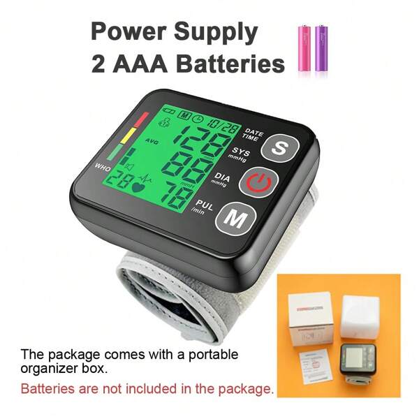 1 Pc Blood Pressure Monitor BP Equipment Automatic Professional Medical Portable Tonometer Digital Tensiometer Heart Rate Monitor