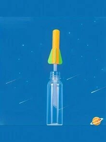 空氣火箭發射器玩具,戶外遊戲禮物科學微型空氣火箭壓力噴射模型,diy材料包創意教學工具發明 - 彩色 - 查看 5
