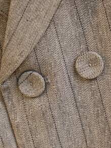 Young Boy 4pcs/Set Suit Set With Double-Breasted Coat, Vest, Pants And Bowtie, Spring - Grey - View 5