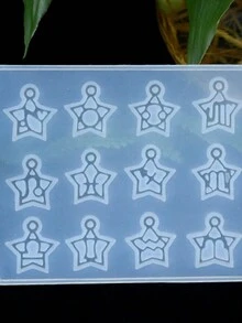 Diy水晶環氧樹脂吊墜模具,製作12星座吊墜的矽膠模具,項鍊吊飾模具