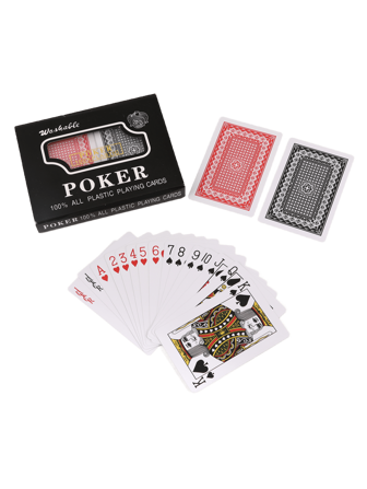 2pcs/Set 25mm Plastic Poker Cards, PVC Material, 5.7*8.7inch Plastic Box Packaged, Family Entertainment Game, Small Text, Washable, Waterproof, 100% Plastic, Bar Game Props, Creative Game, Party Game, Couple Game, Silly Game, Drinking Game, Home Game, New Year Game, Valentine's Day Gift, Wedding Game, New Year Gift
