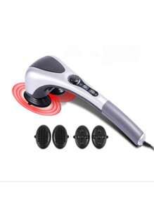 Masajeador Eléctrico Doble Cabeza Infrarrojo Nueva Tecnología - Gris - Ver 2