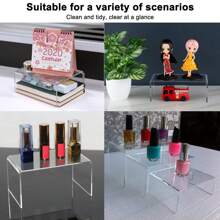 2Set U-Shape Clear Acrylic Display Stand Risers - Clear - View 6