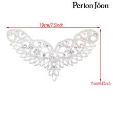 Perlon Joon 1 Pieza Diy Soldadura De Parche De , Aplicación De Pedrería En El Cuello Para Vestido De Novia, Accesorios De Ropa De Costura A Mano Yl006