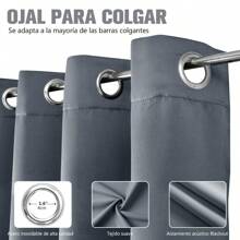 270*183CM Blackout Curtains, Long Blackout Curtains, 95% Blackout Curtains For Bedroom With Eyelets Curtains, Thermal Insulated Blackout Curtains For Hotel Hallway Living Room Etc