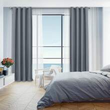 270*183CM Blackout Curtains, Long Blackout Curtains, 95% Blackout Curtains For Bedroom With Eyelets Curtains, Thermal Insulated Blackout Curtains For Hotel Hallway Living Room Etc