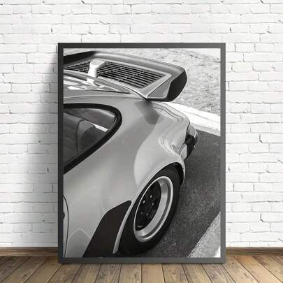 HALFLEMART 1pc Vintage Vehicle Canvas Print Poster, Black And White MinimalistCars Old Fashioned Canvas Wall Art, Artwork Wall Painting ForBathroom Bedroom Office Living Room Wall Decor, Home Decoration.No Frame
