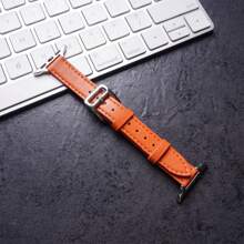 经典时尚轻质男女修身纯色小腰皮革 Apple Watch 表带 兼容 Apple Watch 1/2/3/4/5/6/7/8/9 超级系列 Apple Watch 表带 轻质运动纯色小腰皮革 (38mm/40mm/41mm/42mm/44mm/45mm/49mm) Apple Watch 表带作为送给返校学生的礼物 - 38mm/40mm/41mm - 查看 3
