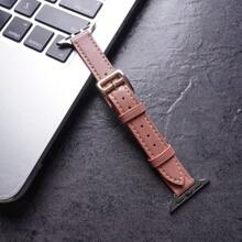 经典时尚轻质男女修身纯色小腰皮革 Apple Watch 表带 兼容 Apple Watch 1/2/3/4/5/6/7/8/9 超级系列 Apple Watch 表带 轻质运动纯色小腰皮革 (38mm/40mm/41mm/42mm/44mm/45mm/49mm) Apple Watch 表带作为送给返校学生的礼物 - 38mm/40mm/41mm - 查看 5