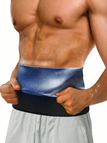 Men's Polyester Fiber Material Body Shaper Waist Belt Suitable For Sports Throughout The Year - Black - View 1