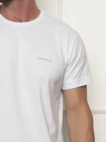 AMG Men T-Shirts - 白色 - 查看 3