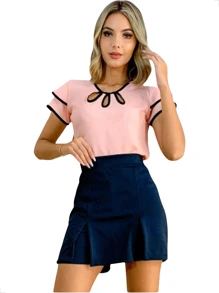 Women Blouses - Rosa Pálido - Ver 4