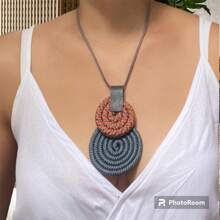 Bib Necklaces - 灰色 - 查看 1