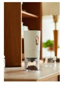 A Usb Powered Coffee Grinder, Small Portable Coffee Bean Mill For Kitchen, Household Electric Coffee Machine Charging Espresso Mill - White - View 6