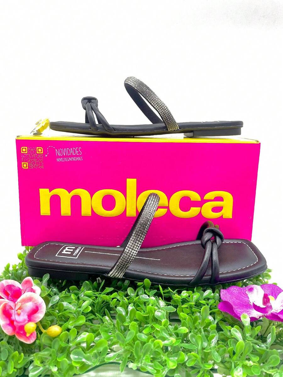 Women Flat Sandals - 銀色 - 查看 1