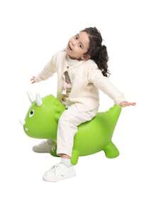 Montable Inflable Saltarin Brinca Botador Animal Salto para Niños - Verde - Ver 4