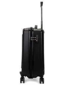 SUISSEWIN Classic Simple Fashion Trolley Case 20 Inch Boarding Case, Mute Universal Wheel Suitcase, Black Luggage Portable Carry-On Luggage For Travel Holiday Vacation Honeymoon Cruise Back To School For Men And Women Students - Black - View 4