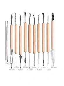 40 Pcs Ceramic Tool Kit Mold Clay Decorate Modeling Vmingo - Multicolor - View 4