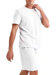 Shendy Vendy Conjunto Deportivo Hombre de 2 Piezas Casual, Ligero, Ropa Deportiva Hombre Playera de Manga Corta y Short de Gimnacio, Baloncesto, Deporte, Set de Entrenamineto