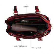 MKF Collection Ruth 2Pcs Set Vegan Leather Women's Satchel Bag With Wallet, Ladies Square Bag Perfect For Work By Mia K - Light Grey - View 6