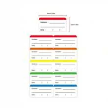 100 Pcs/10 Sheets Colored Refrigerator Labels Food Storage Labels Stickers, For Labeling Food Container - Multicolor - View 5