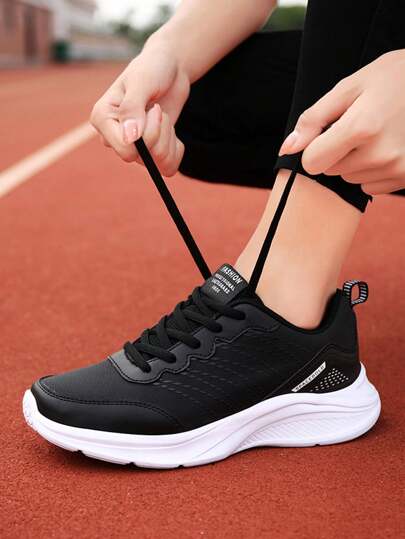 Women's Shoes 2024 Spring/Autumn New Arrival Leather Waterproof Running Shoes For Middle-Aged And Elderly Women, Black Winter Casual Travel Shoes