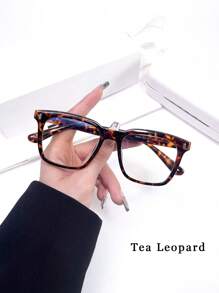 1 pieza Gafas de diseño de moda de mujer con marco cuadrado - transparente - Ver 3