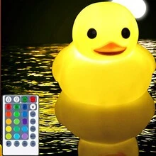 UXSIO Duck Floating Pool Lights With Solar , RGB Dimmable Solar Duck Pool Lights That Float,IP68 Waterproof Glow Solar Pool Lights That Float, Light Up LED Pool For Pool, Pond, Spa, Hot Tub Duck Lights Glow In The Dark For Pool Yard Wedding Party Decor, Outdoor Garden Lighting For Pathway, Yard, Patio - RGB - View 2