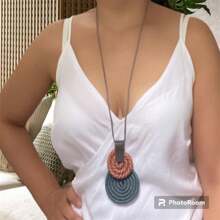 Bib Necklaces - 灰色 - 查看 2