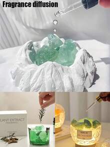 1組/100g-115g（2-3cm/0.78-1.18in）天然色彩氟化物原石粗鐵石處理寶石大水晶,用於研磨原石,用於香氛擴散器,石英礦標本,魚缸花盆裝飾首飾,裝飾性水晶石,diy寶石首飾 - 彩色 - 查看 7