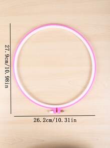 1 Miếng Nhựa nhiều màu Vòng thêu ( Tự chọn ) / 1 Miếng Đầy màu sắc Trang trí Nhẫn - Nhiều màu - Xem 7