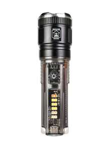 Lanterna LED Ultra Brilhante Multifuncional Zoom de Longo Alcance - A362 - Preto - Visão 1