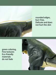 1個塑膠發條蟲霸霸恐龍玩具,手持搖擺模擬動物,年輕的惡作劇解壓工具 - 彩色 - 查看 7