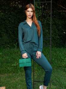 Women Two-Piece Outfits - 綠色 - 查看 1