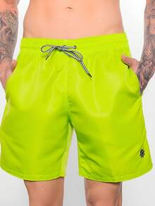 Men Shorts - 綠色 - 查看 1