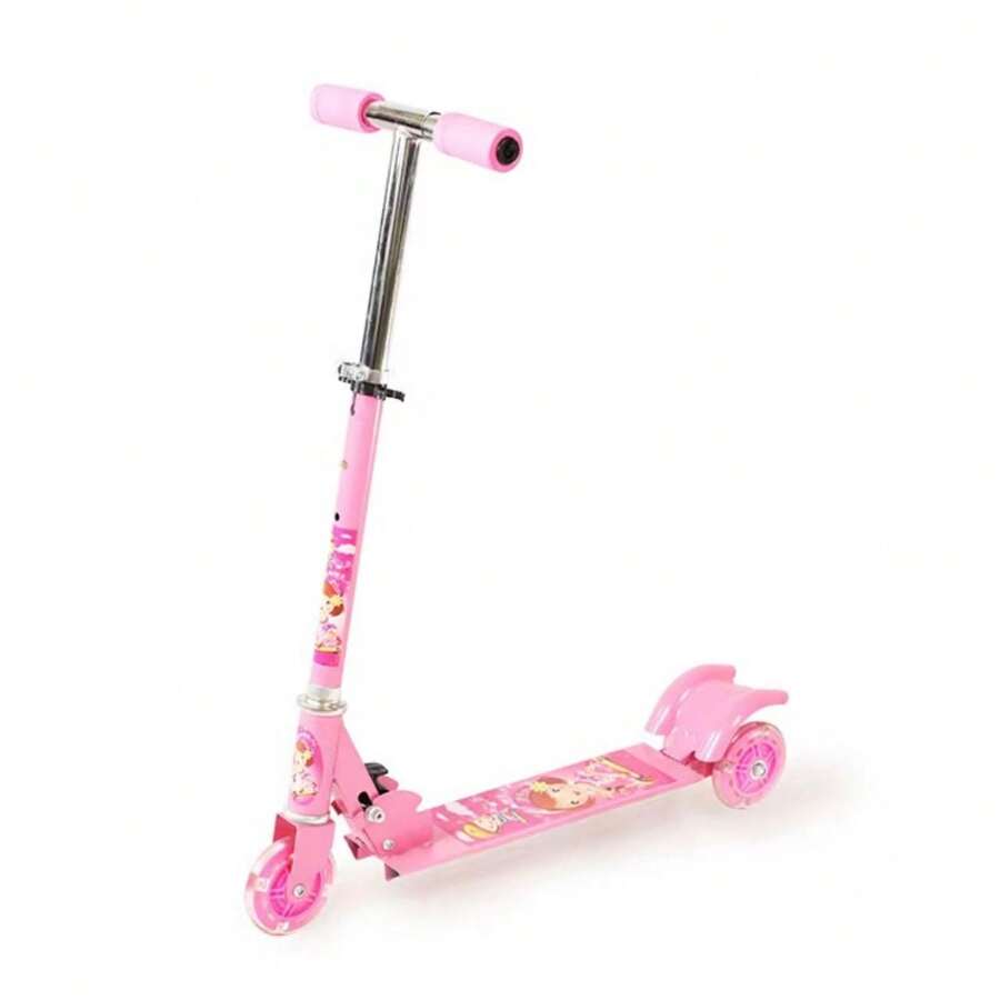 Patin scooter 3 llantas Plegable Ajustable - Rosa - Ver 1