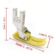 4pcs Plastic Presser Foot Set For Industrial Sewing Machine, Suitable For Thick Fabric, Wear-Resistant
